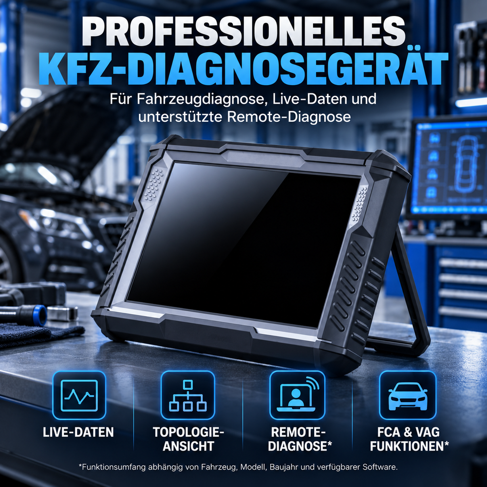 Professionelles Kfz-Diagnosegerät mit Remote-Funktion