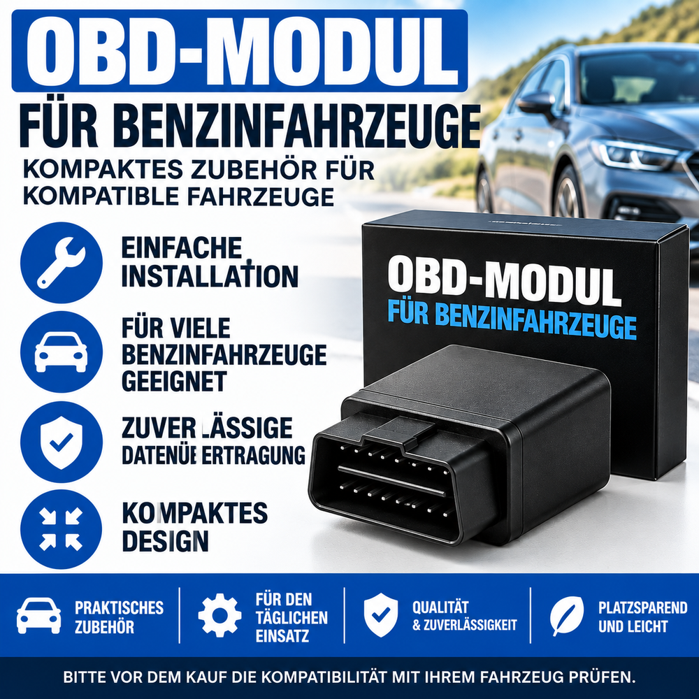 OBD-Modul für kompatible Benzinfahrzeuge