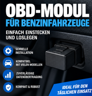 OBD-Modul für kompatible Benzinfahrzeuge