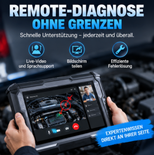 Professionelles Kfz-Diagnosegerät mit Remote-Funktion