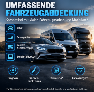 Professionelles Kfz-Diagnosegerät mit Remote-Funktion